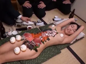 妓女经理和绅士们享受异国美食